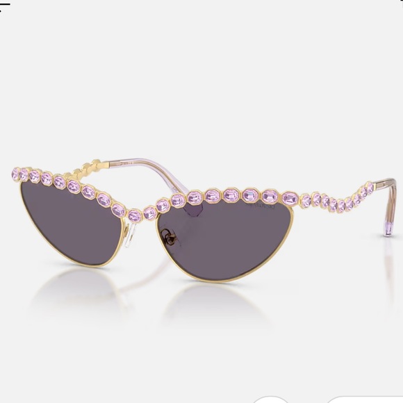 Swarovski Lavender Crystal Sunglasses - Picture 5 of 9